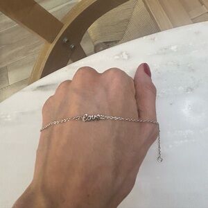 925 Sterling Silver Love Bracelet